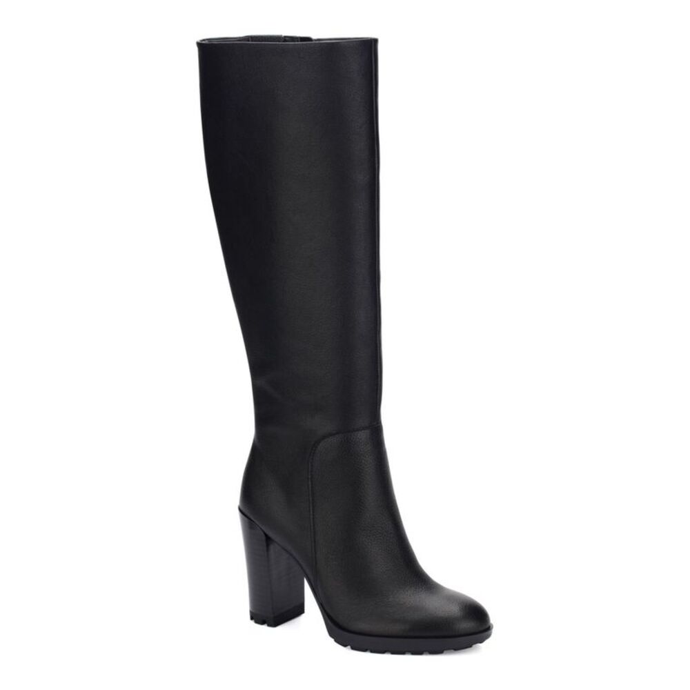 KENNETH COLE NEW YORK Womens Black Justin 2.0 Leather Heeled Boots 5.5